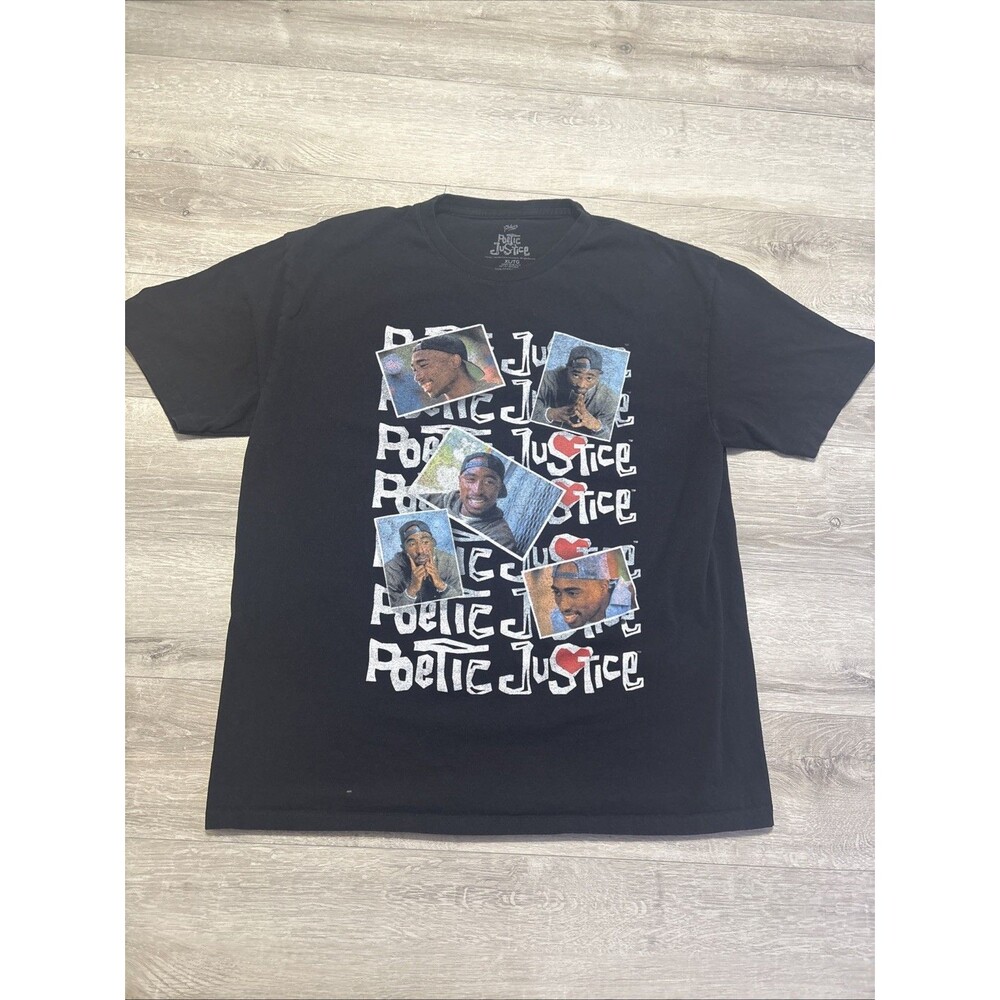 Tupac Shakur Poetic Justice T Shirt Graphic Philcos XL Used